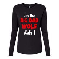 IM The Bad Wolf Duh Costume For Diy Halloween Party Womens Cotton Relaxed Long Sleeve T-Shirt