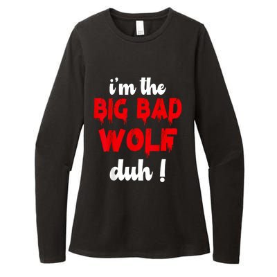 IM The Bad Wolf Duh Costume For Diy Halloween Party Womens CVC Long Sleeve Shirt