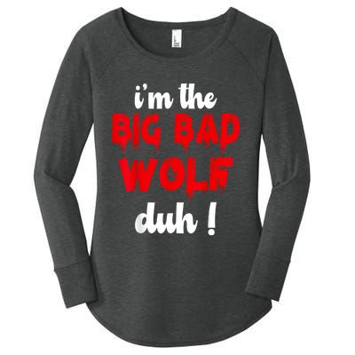 IM The Bad Wolf Duh Costume For Diy Halloween Party Women's Perfect Tri Tunic Long Sleeve Shirt