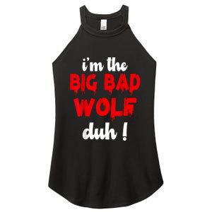 IM The Bad Wolf Duh Costume For Diy Halloween Party Women's Perfect Tri Rocker Tank