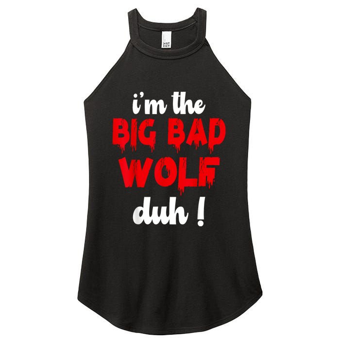 IM The Bad Wolf Duh Costume For Diy Halloween Party Women's Perfect Tri Rocker Tank