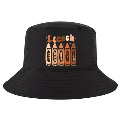 I Teach Black History Month Melanin Afro African Teacher Cool Comfort Performance Bucket Hat