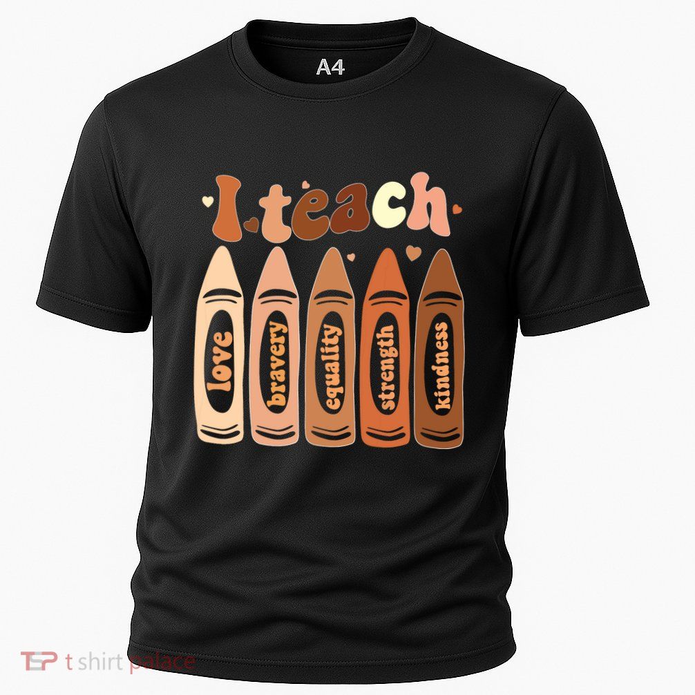 I Teach Black History Month Melanin Afro African Teacher Performance Shirt