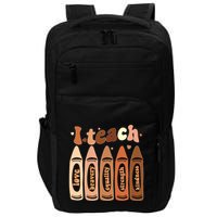 I Teach Black History Month Melanin Afro African Teacher Impact Tech Backpack