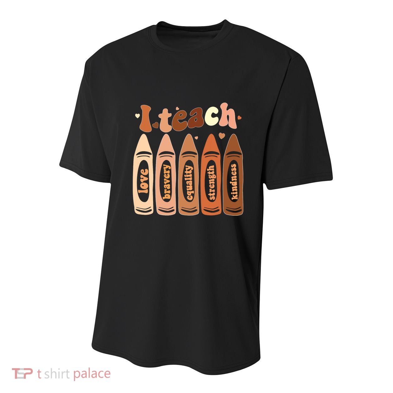 I Teach Black History Month Melanin Afro African Teacher Youth Performance Sprint T-Shirt