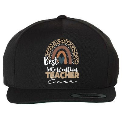 Intervention Teacher Boho Rainbow Teacher Appreciation Gift Wool Snapback Cap
