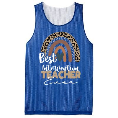 Intervention Teacher Boho Rainbow Teacher Appreciation Gift Mesh Reversible Basketball Jersey Tank