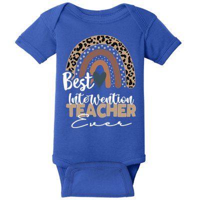 Intervention Teacher Boho Rainbow Teacher Appreciation Gift Baby Bodysuit