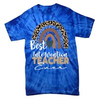 Intervention Teacher Boho Rainbow Teacher Appreciation Gift Tie-Dye T-Shirt