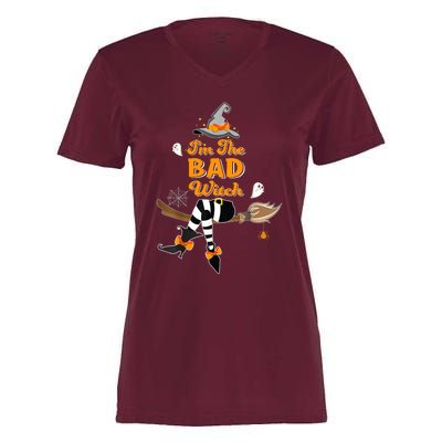 Im The Bad Witch Costume Halloween Matching Group Women's Momentum V-Neck T-Shirt