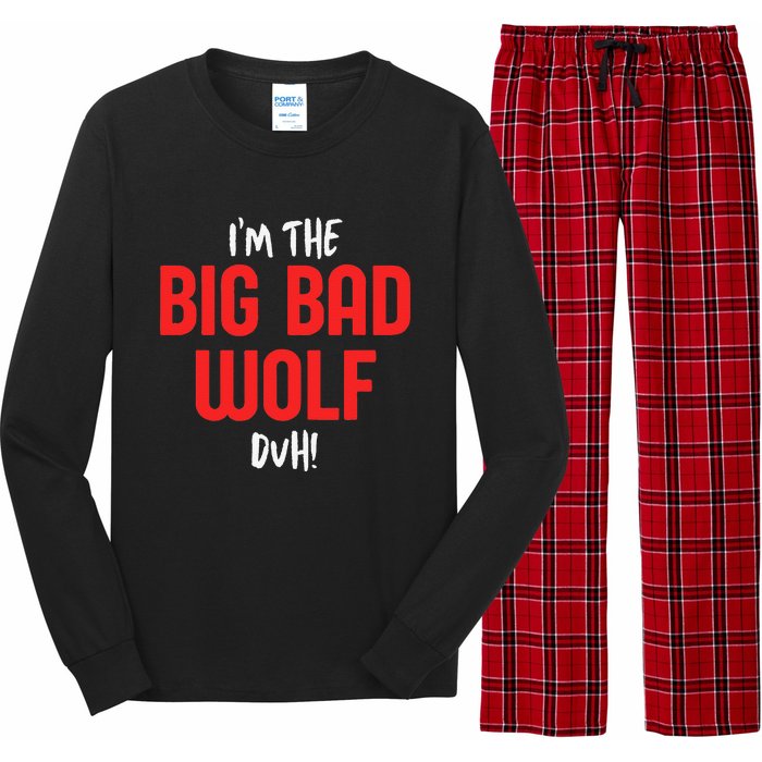 IM The Bad Wolf Duh For Diy Halloween Party Long Sleeve Pajama Set