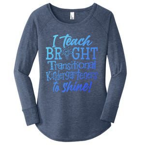 I Teach Bright Transitional Kindergarten Teacher Team Gift Women's Perfect Tri Tunic Long Sleeve Shirt