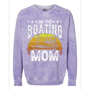 I'm The Boating Mom Yacht Captain Ship Boat Mother Mommy Great Gift Colorblast Crewneck Sweatshirt