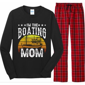 I'm The Boating Mom Yacht Captain Ship Boat Mother Mommy Great Gift Long Sleeve Pajama Set