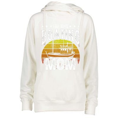 I'm The Boating Mom Yacht Captain Ship Boat Mother Mommy Great Gift Womens Funnel Neck Pullover Hood