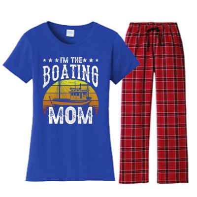 I'm The Boating Mom Yacht Captain Ship Boat Mother Mommy Great Gift Women's Flannel Pajama Set