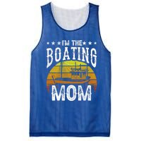 I'm The Boating Mom Yacht Captain Ship Boat Mother Mommy Great Gift Mesh Reversible Basketball Jersey Tank