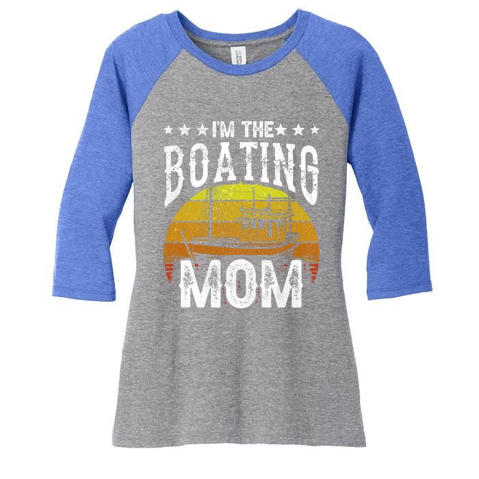 I'm The Boating Mom Yacht Captain Ship Boat Mother Mommy Great Gift Women's Tri-Blend 3/4-Sleeve Raglan Shirt