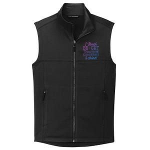 I Teach Bright Transitional Kindergarten Teacher Team Gift Collective Smooth Fleece Vest