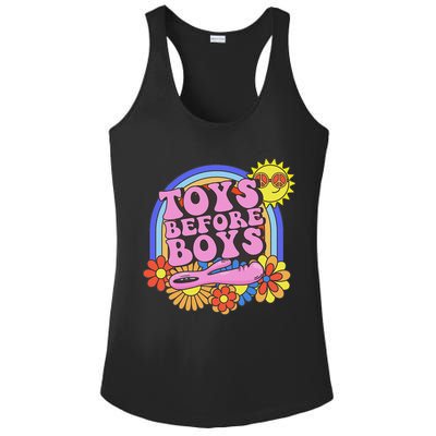 Inappropriate Toys Before Embarassing Adult Humor Ladies PosiCharge Competitor Racerback Tank
