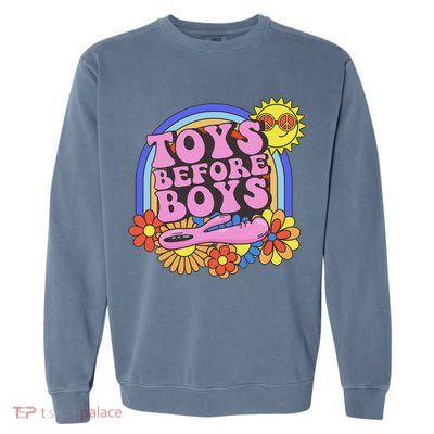 Inappropriate Toys Before Embarassing Adult Humor Garment-Dyed Sweatshirt