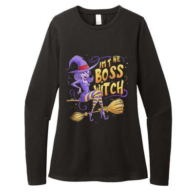 I’M The Boss Witch Halloween Womens CVC Long Sleeve Shirt