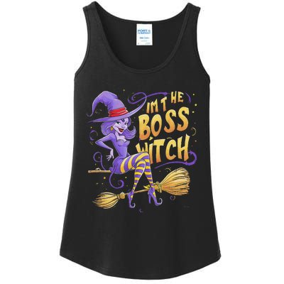 I’M The Boss Witch Halloween Ladies Essential Tank