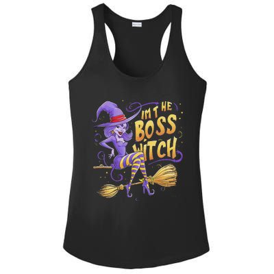 I’M The Boss Witch Halloween Ladies PosiCharge Competitor Racerback Tank