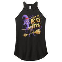 I’M The Boss Witch Halloween Women's Perfect Tri Rocker Tank