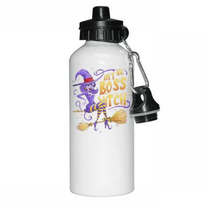 I’M The Boss Witch Halloween Aluminum Water Bottle 