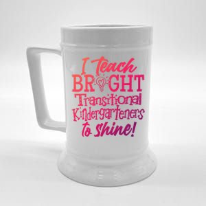 I Teach Bright Transitional Kindergarten Teacher Team Gift Beer Stein