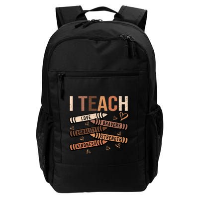 I Teach Black History Month Melanin Afro African Teacher Backpack