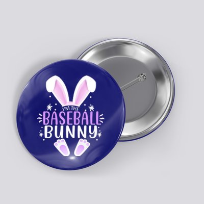 I'm The Baseball Bunny Easter Day Rabbit Family Matching Gift Button