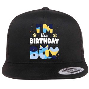 Im The Birthday Boy Dog Family Matching Flat Bill Trucker Hat