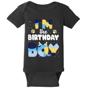 Im The Birthday Boy Dog Family Matching Baby Bodysuit