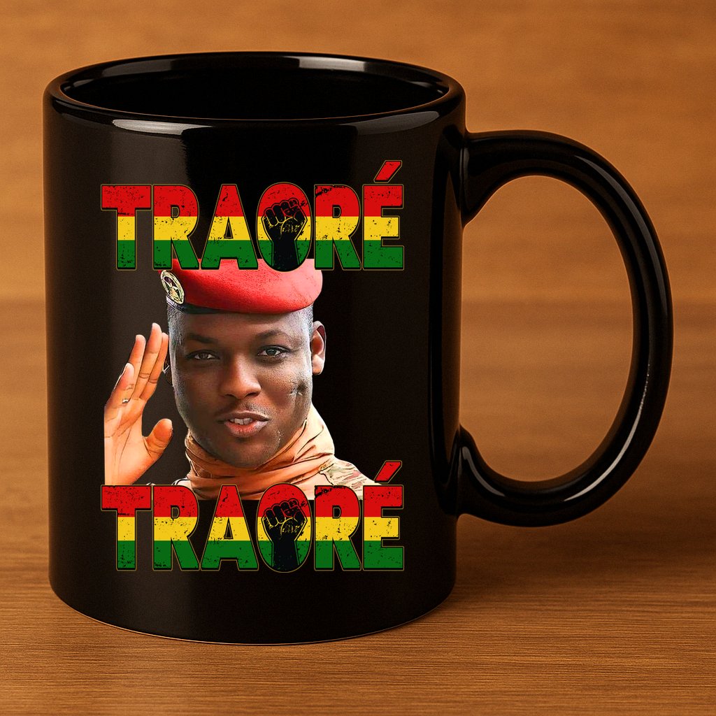 Ibrahim Traoré Burkina Faso Africa 11oz C Handle Ceramic Mug