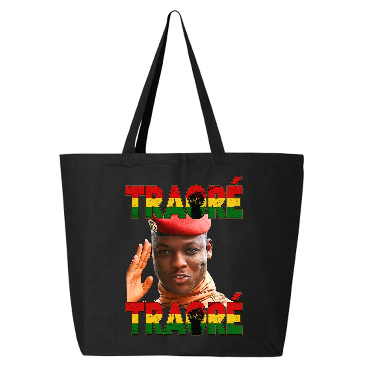 Ibrahim Traoré Burkina Faso Africa 25L Jumbo Tote