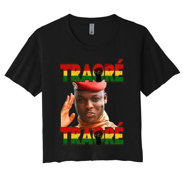 Ibrahim Traoré Burkina Faso Africa Crop Top