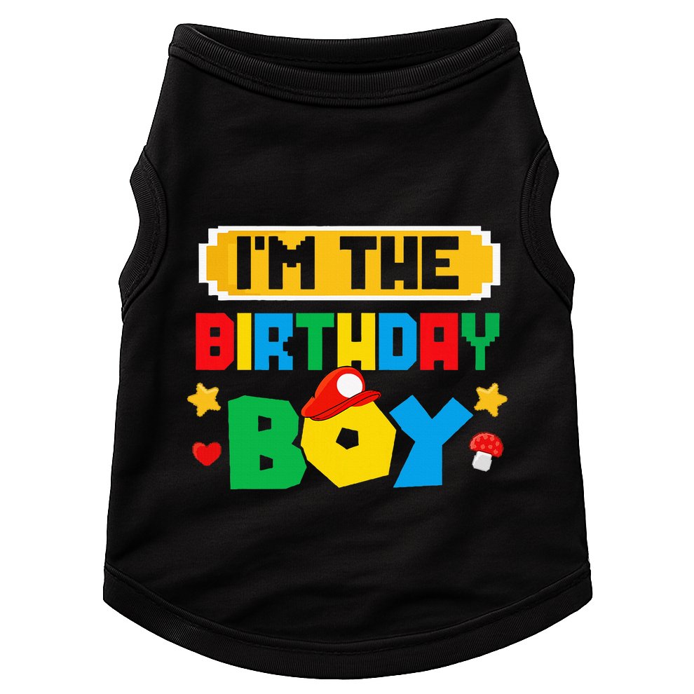 Im The Birthday Boy Game Gaming Family Matching Doggie Tank