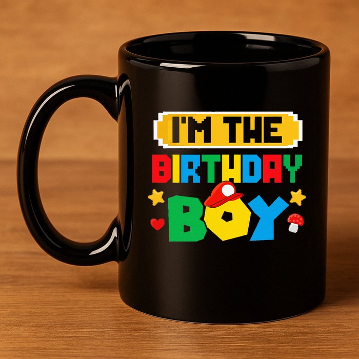 Im The Birthday Boy Game Gaming Family Matching 11oz C Handle Ceramic Mug