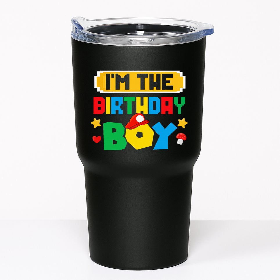 Im The Birthday Boy Game Gaming Family Matching Tumbler