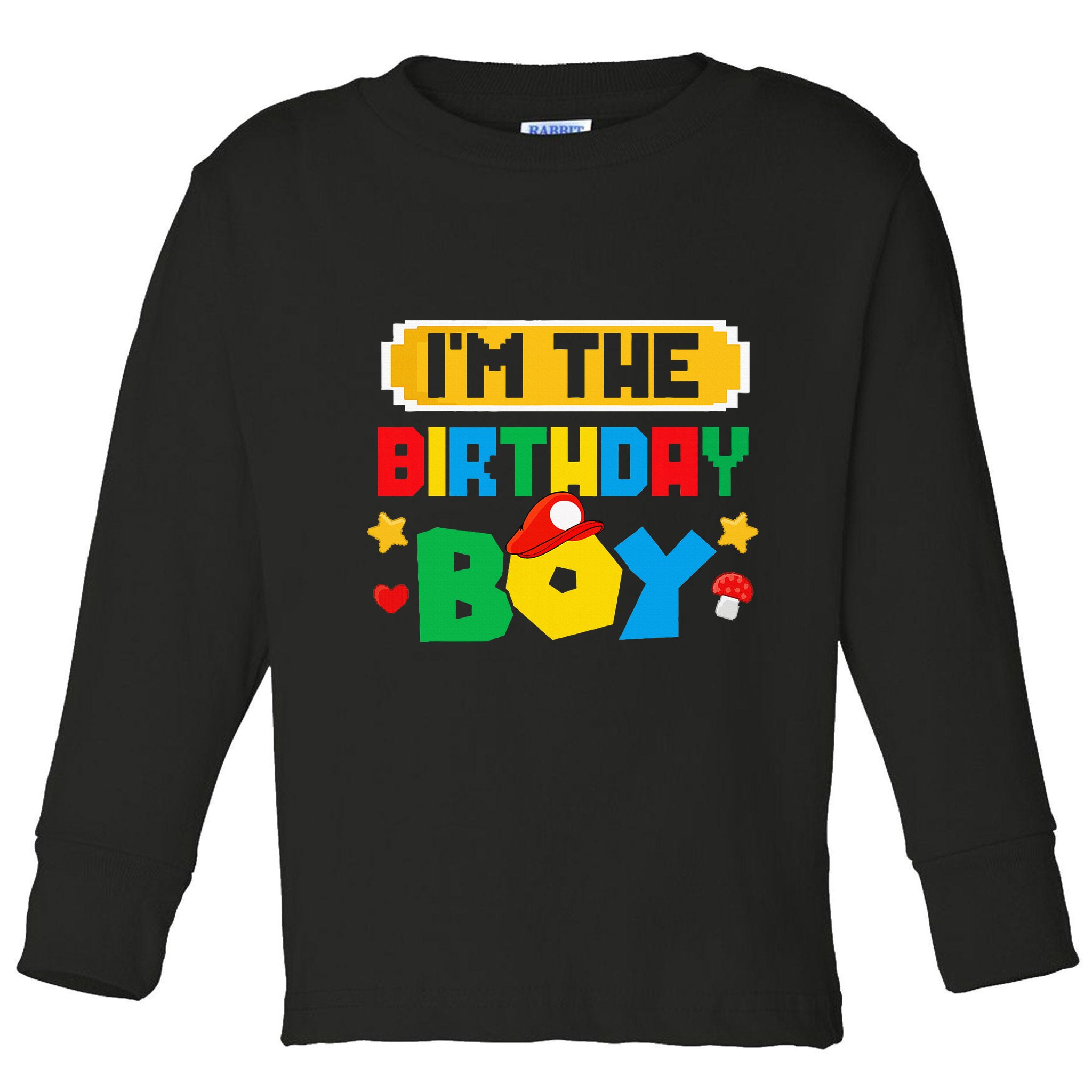 Im The Birthday Boy Game Gaming Family Matching Toddler Long Sleeve Shirt