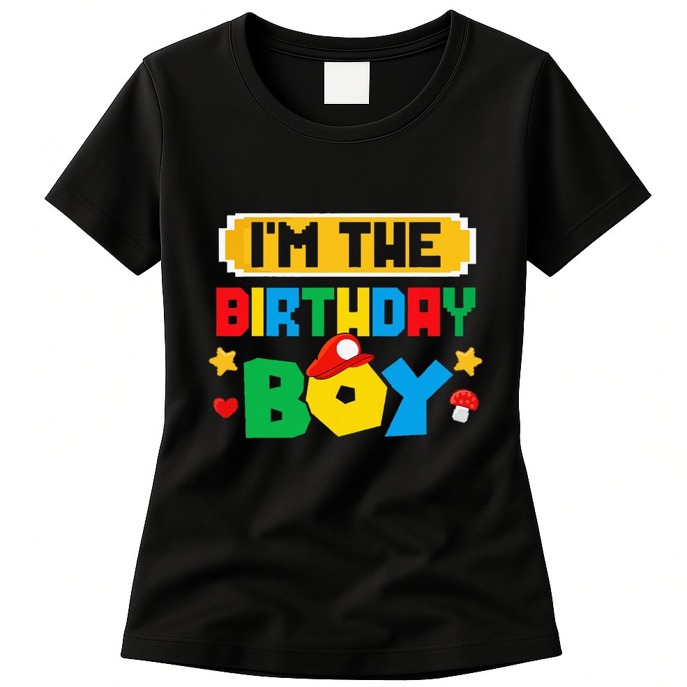 Im The Birthday Boy Game Gaming Family Matching Womens T-Shirt