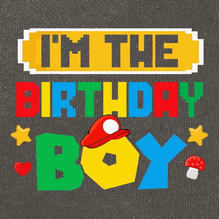 Im The Birthday Boy Game Gaming Family Matching Cotton Canvas Backpack