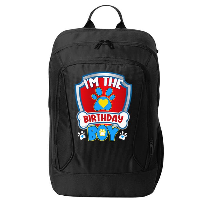 Im The Birthday Boy Dog Paw Family Matching City Backpack