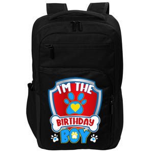 Im The Birthday Boy Dog Paw Family Matching Impact Tech Backpack