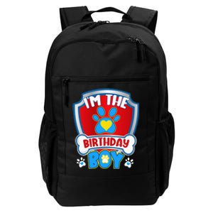 Im The Birthday Boy Dog Paw Family Matching Daily Commute Backpack