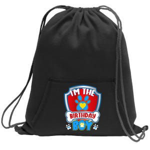 Im The Birthday Boy Dog Paw Family Matching Sweatshirt Cinch Pack Bag