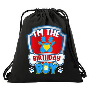 Im The Birthday Boy Dog Paw Family Matching Drawstring Bag