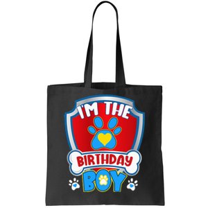 Im The Birthday Boy Dog Paw Family Matching Tote Bag